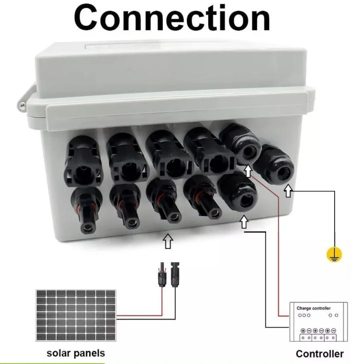 Cheap Solar System DC PV Combiner Box 2 in 1 out IP65 with SPD and Fuse