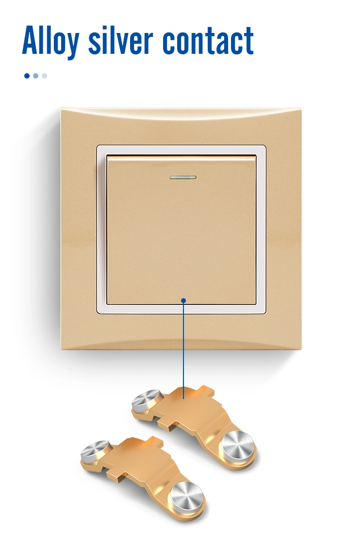 Dual USB Charging UK PC Material Single 13A 250V Wall Socket